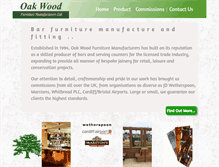 Tablet Screenshot of oakwoodbarfitters.com